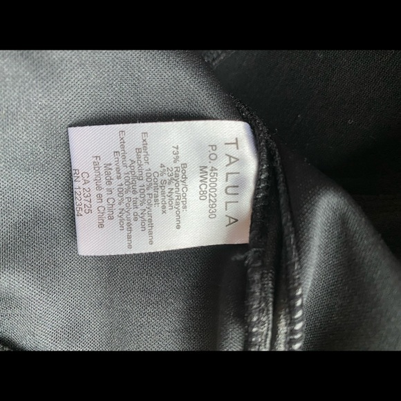 Talula Black Bodycon Miniskirt, Size 4 - Picture 4 of 6